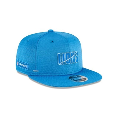 Blue Detroit Lions Hat - New Era NFL Official Summer Sideline 9FIFTY Snapback Caps USA5204198